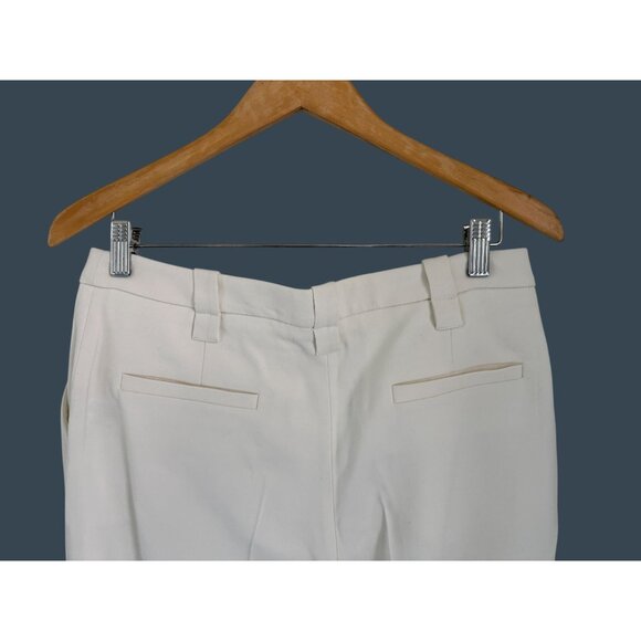 Proenza Schouler Womens Cream Trousers Size 8 Viscose Blend Tailored Fit Classic - Picture 6 of 7